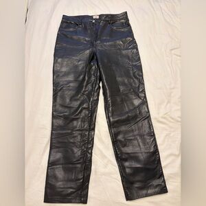 Women's Black Leather pants